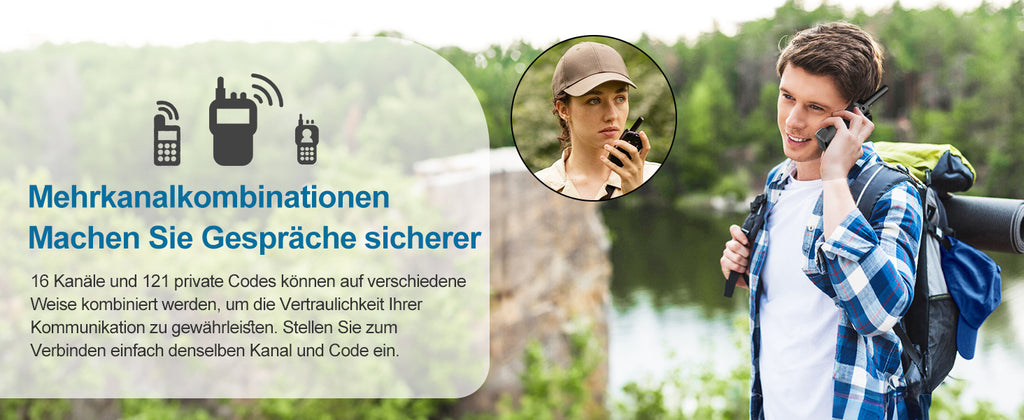 AWANFI Rechargeable Walkie Talkies (2/3/4-Pack) β Long Range 2-Way Radios with 16 Channels, VOX, USB-C Charging β Ideal for Kids & Adults, Outdoor Camping & Hiking