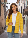 TACVASEN Women’s Full Zip Hooded Puffer Jacket – Lightweight, Warm & Windproof Winter Coat thumbnail 3