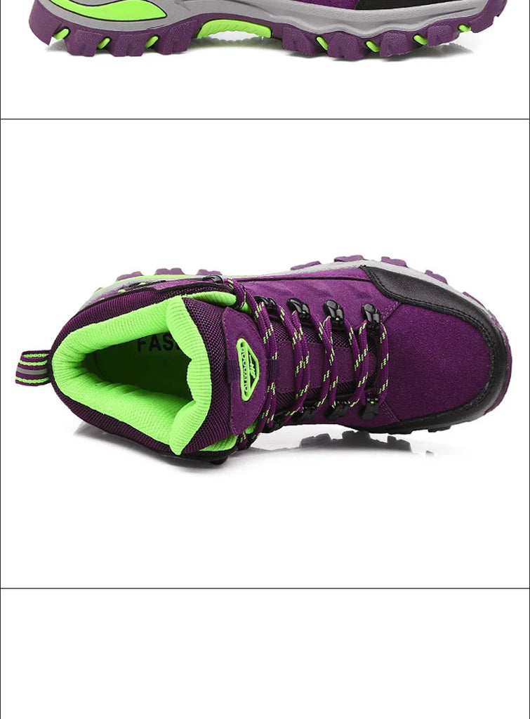 Women’s Winter Trekking Boots – Outdoor Ankle Hiking Shoes for Mountain Trails