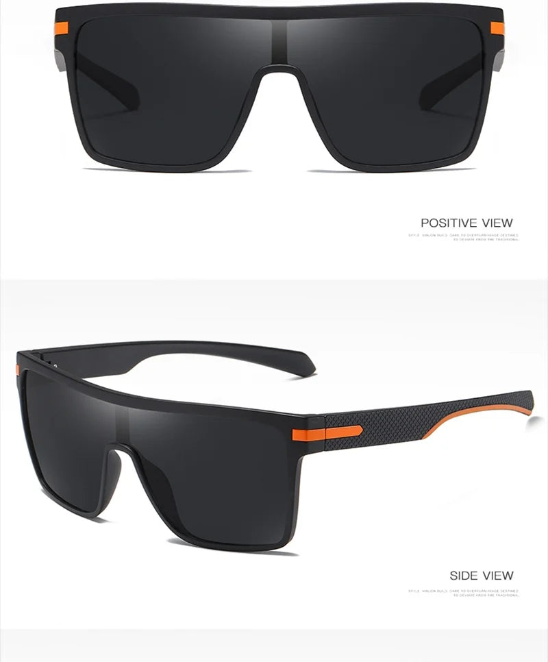 AIMISUV Men's Polarized Oversized Sports Sunglasses – UV400 Protection, Mirror Lens (Model AMS1430)