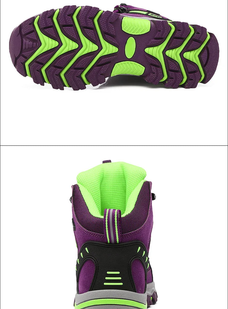 Women’s Winter Trekking Boots – Outdoor Ankle Hiking Shoes for Mountain Trails