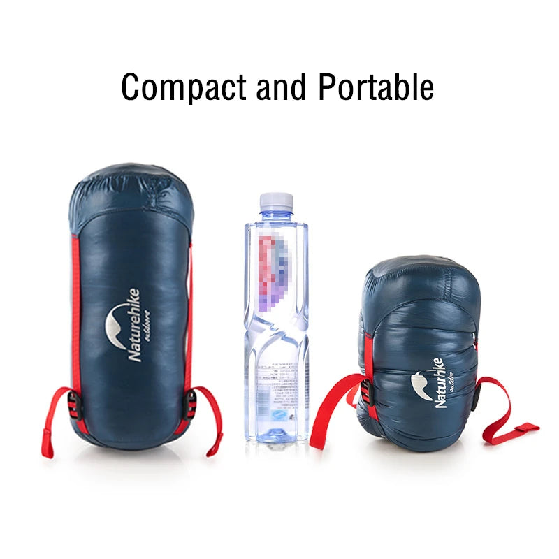 Naturehike CW280 / CWM400 Ultralight Goose Down Sleeping Bag – 3-Season Waterproof, Compact & Connectable