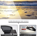 AIMISUV Men's Polarized Oversized Sports Sunglasses – UV400 Protection, Mirror Lens (Model AMS1430) thumbnail 3