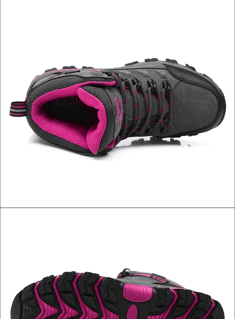 Women’s Winter Trekking Boots – Outdoor Ankle Hiking Shoes for Mountain Trails
