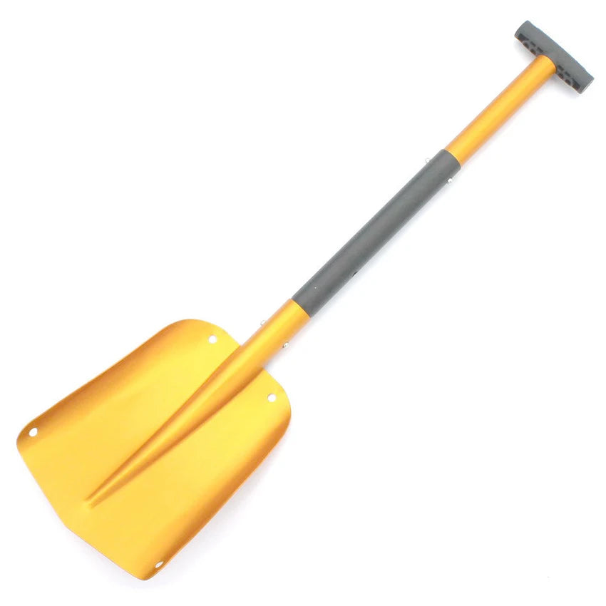 Foldable Emergency Snow Shovel with Extendable Aluminum Handle – Lightweight, Compact & Durable for Car, Camping, Ski, or Garden Use