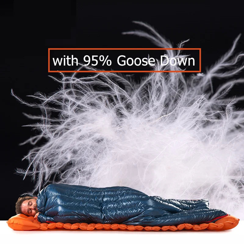 Naturehike CW280 / CWM400 Ultralight Goose Down Sleeping Bag – 3-Season Waterproof, Compact & Connectable