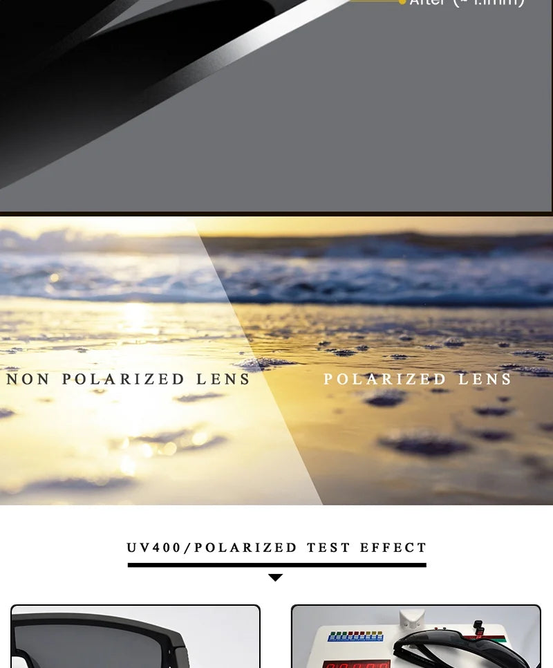 AIMISUV Men's Polarized Oversized Sports Sunglasses – UV400 Protection, Mirror Lens (Model AMS1430)