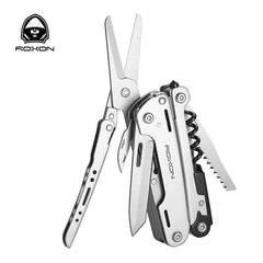 ROXON S801S 16-in-1 Multitool Pliers β Pocket Knife, Scissors, Screwdriver & More | EDC, Survival & Camping Tool
