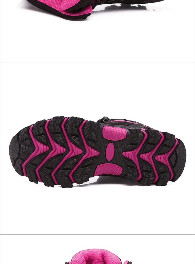 Women’s Winter Trekking Boots – Outdoor Ankle Hiking Shoes for Mountain Trails