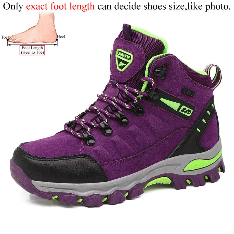 Women’s Winter Trekking Boots – Outdoor Ankle Hiking Shoes for Mountain Trails
