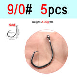 ICERIO Stainless Steel Saltwater Fishing Circle Hooks – Anti-Corrosion, Ultra-Sharp, Durable (6/0#–16/0#) thumbnail 18