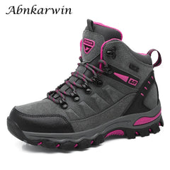 Women’s Winter Trekking Boots – Outdoor Ankle Hiking Shoes for Mountain Trails