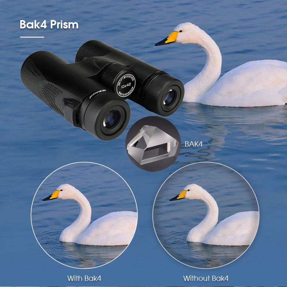 SVBONY SV47 Professional Bird Watching Binoculars – 8x32 / 8x42 / 10x42 Powerful HD Telescope | IPX7 Waterproof Camping & Survival Gear