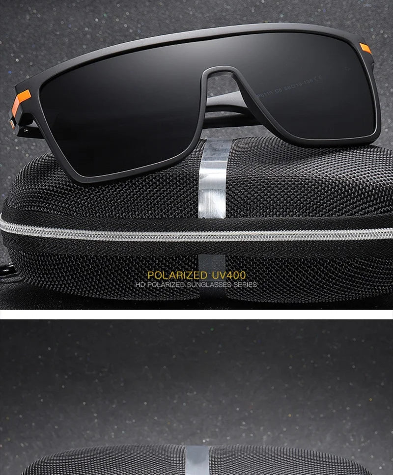 AIMISUV Men's Polarized Oversized Sports Sunglasses – UV400 Protection, Mirror Lens (Model AMS1430)