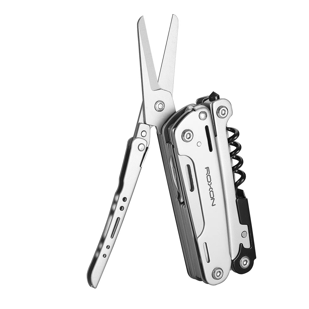 ROXON S801S 16-in-1 Multitool Pliers – Pocket Knife, Scissors, Screwdriver & More | EDC, Survival & Camping Tool