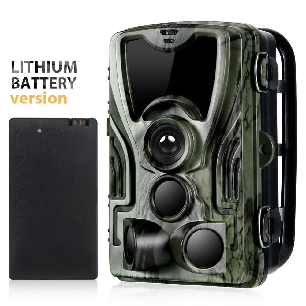 HC801A-LI Trail Hunting Camera – 20MP Night Vision, 1080P HD, 5000mAh Rechargeable Lithium Battery, IP65 Waterproof