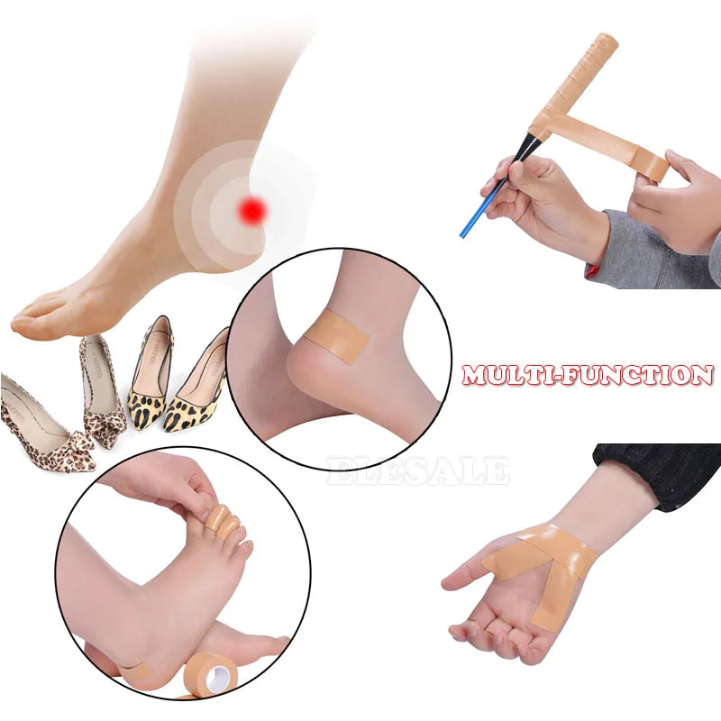 1-Roll 2.5cm x 5m Elastic Waterproof Foam Tape – Wear-Resistant Bandage for Sports & First Aid