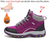 Women’s Outdoor Leather Hiking Boots – Ankle-High, Breathable, Lightweight Trekking Shoes thumbnail 33