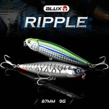 BLUX RIPPLE 87 Topwater Pencil Lure – 87mm 9g “Walk the Dog” Hard Bait for Bass & Saltwater Fishing thumbnail 2