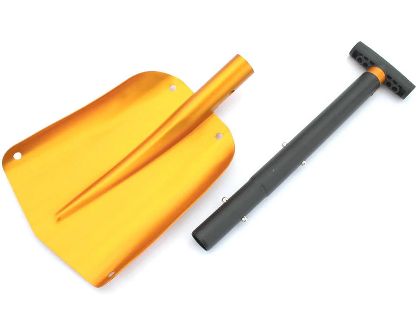 Foldable Emergency Snow Shovel with Extendable Aluminum Handle – Lightweight, Compact & Durable for Car, Camping, Ski, or Garden Use