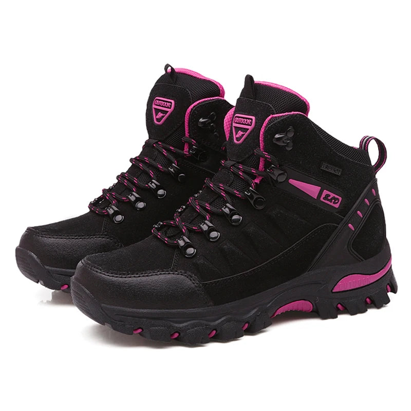 Women’s Winter Trekking Boots – Outdoor Ankle Hiking Shoes for Mountain Trails