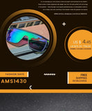 AIMISUV Men's Polarized Oversized Sports Sunglasses – UV400 Protection, Mirror Lens (Model AMS1430) thumbnail 10