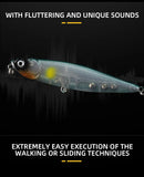 BLUX RIPPLE 87 Topwater Pencil Lure – 87mm 9g “Walk the Dog” Hard Bait for Bass & Saltwater Fishing thumbnail 10
