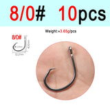 ICERIO Stainless Steel Saltwater Fishing Circle Hooks – Anti-Corrosion, Ultra-Sharp, Durable (6/0#–16/0#) thumbnail 17