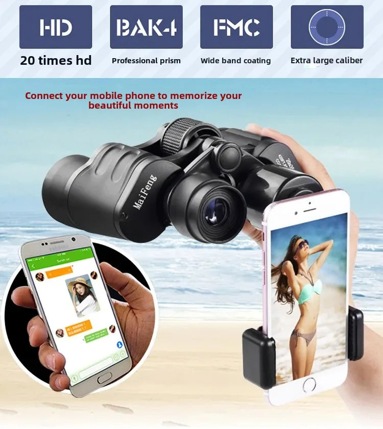 High-Power HD Telescope with Maitian Optical Glass โ Portable Zoom Lens for Outdoor Concerts & Mobile Photography