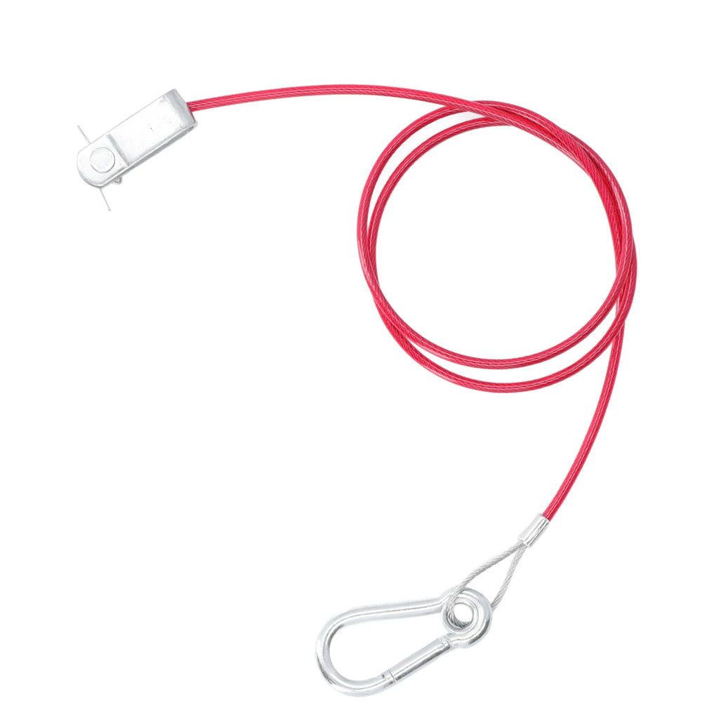 3.3ft Universal Trailer Safety Breakaway Cable – Anti-Drop Stainless Steel with Carabiner & Ring