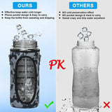 Half Gallon Motivational Water Bottle with Sleeve – 64oz Leak-Proof BPA-Free Bottle with Straw, Time Markers & Adjustable Strap thumbnail 12