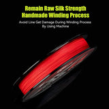 LEYDUN 8-Strand Braided Red Fishing Line 150m β Strong, Smooth, and Fade-Resistant Multifilament PE Line thumbnail 5