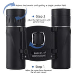 900x HD Long-Range Binoculars – Compact Folding Mini Telescope with BAK4 Prism & FMC Optics (Black) thumbnail 10