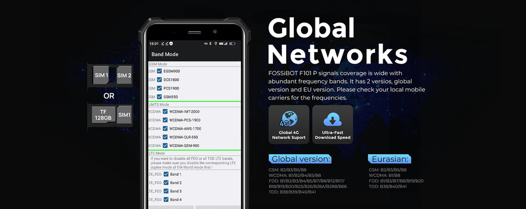 FOSSiBOT F101 P Rugged Smartphone – Power Meets Durability