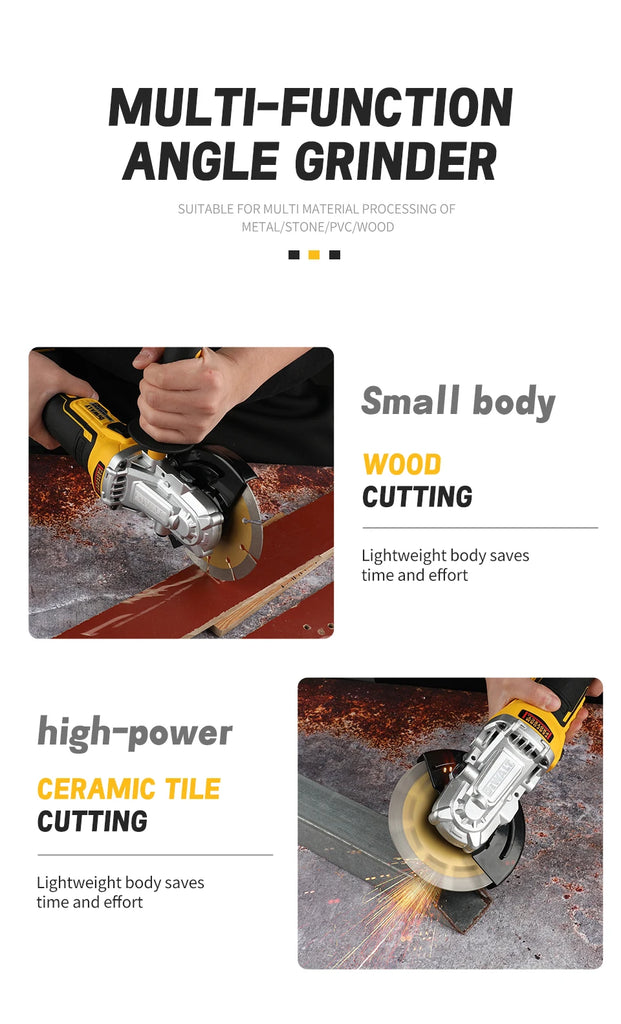 DeWalt 125mm Cordless Brushless Angle Grinder