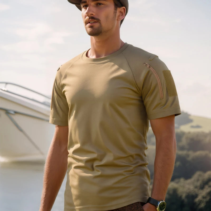 Men’s Quick-Dry Outdoor T-Shirt – Breathable Summer Tee for Hiking, Camping, Trekking & Fishing