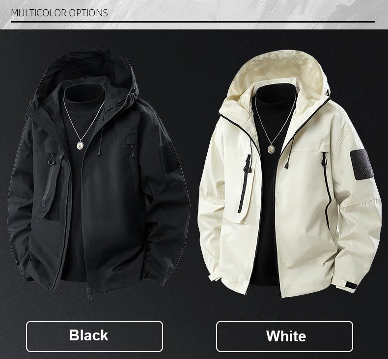 CHRLCK Unisex Waterproof Windbreaker – Lightweight, Windproof, Quick-Dry Hiking Jacket for Men & Women