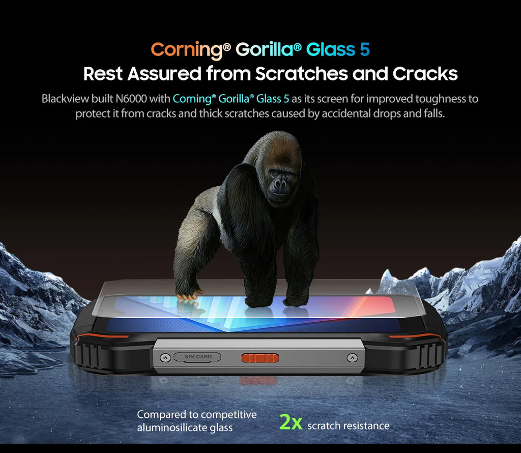 Blackview N6000 Rugged Waterproof Mini Smartphone | 4.3" Display, 256GB Storage, Android 13, 48MP Camera, NFC, Helio G99 Octa-Core