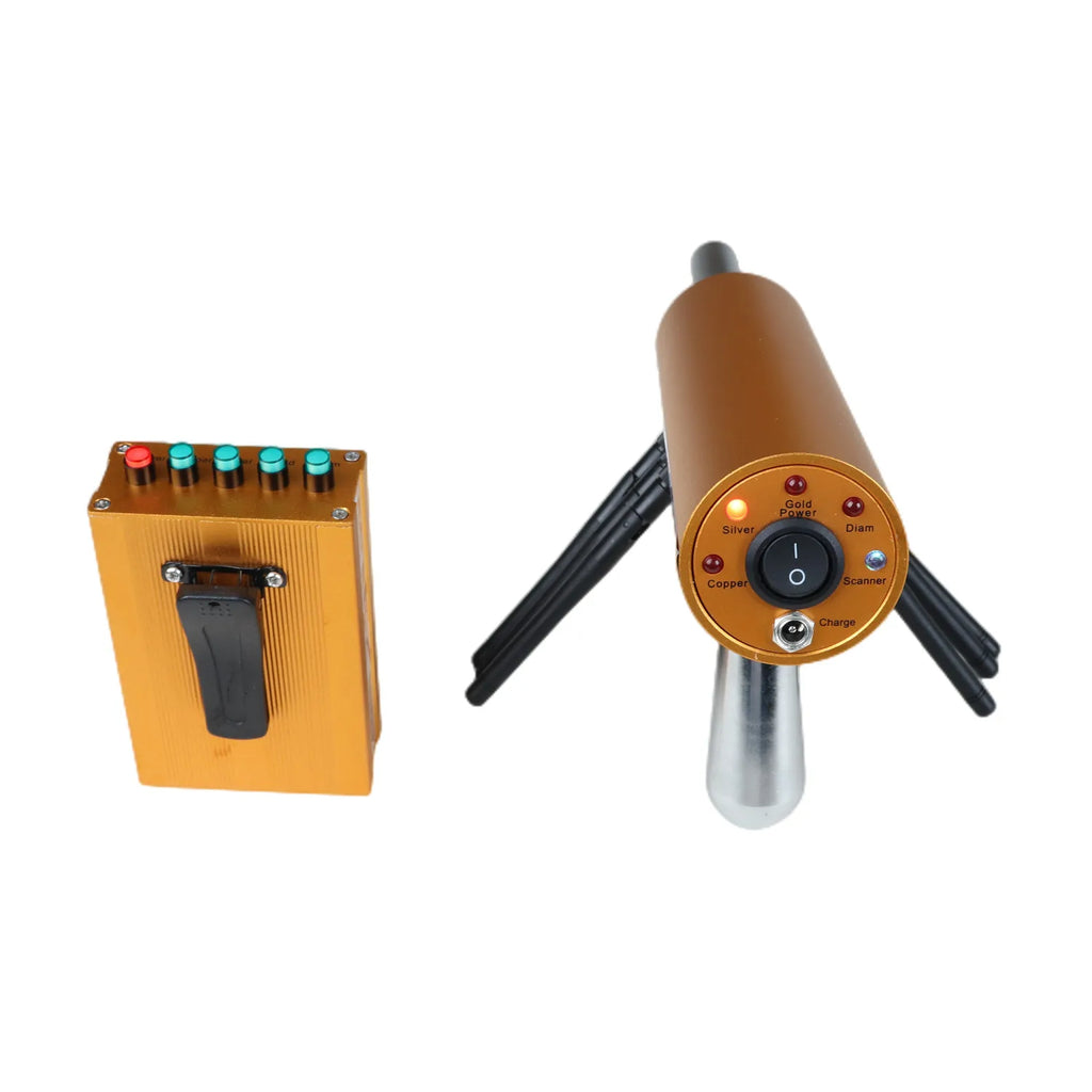 AKS 6-Antenna Long-Range Underground Detector – Detect Gold, Silver, Copper, Gems & Diamonds (Up to 800m Range / 12M Depth)