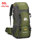 50L Waterproof Hiking Backpack – Large Travel Rucksack with Shoe Compartment thumbnail 19