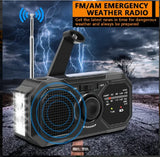 Multifunctional Emergency Radio – Hand Crank, Solar Powered, AM/FM/SW with LED Flashlight, SOS Alarm & Power Bank thumbnail 1