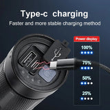 9000000LM Rechargeable Tactical LED Flashlight β 600W, Long-Range Beam, 12000mAh Power Bank, Waterproof & Zoomable thumbnail 4