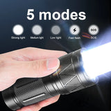 9000000LM Rechargeable Tactical LED Flashlight β 600W, Long-Range Beam, 12000mAh Power Bank, Waterproof & Zoomable thumbnail 13