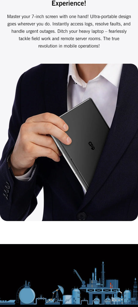 GPD MicroPC 2 – 7-Inch Mini Laptop with Intel® Core™ i3-N300/N250, 16GB RAM & 512GB SSD – Ultra-Portable Windows 11 Pocket Computer