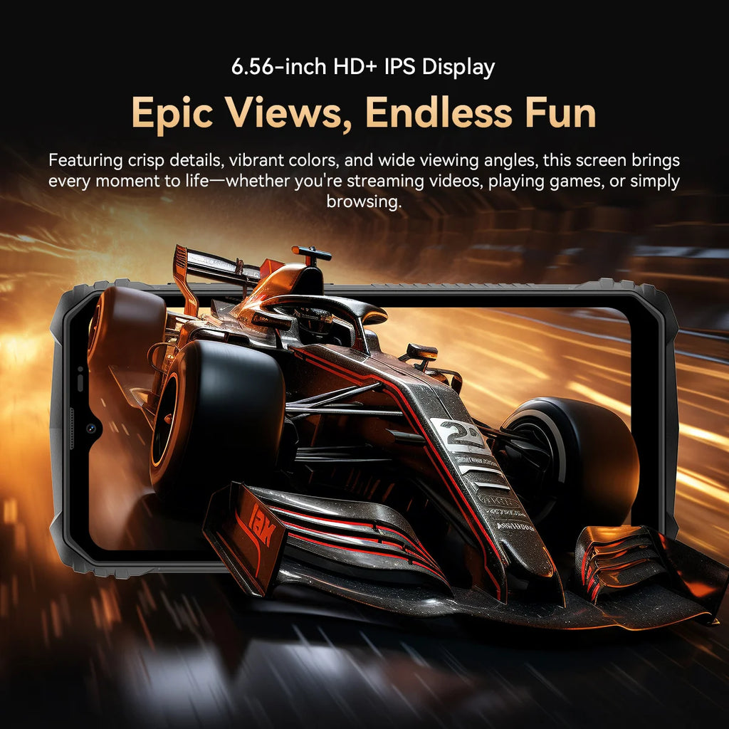 Blackview Oscal MARINE 1 Rugged Smartphone – 6.56" HD+ 90Hz Display, Android 15, 5100mAh Battery, IP68 Waterproof, 12GB RAM + 128GB ROM