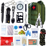 Professional Survival First Aid Kit – 24-in-1 Emergency Gear with Molle Bag | Camping, Hiking, Outdoor Rescue IFAK thumbnail 19