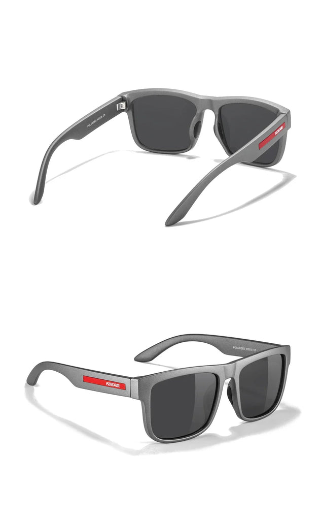 KDEAM Polarized Sunglasses – White Frame UV400 Protection