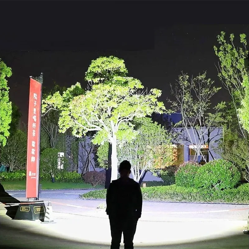 Ultra-Bright XHP360 LED Rechargeable Headlamp – 55,000,000 Lumens | 5000M Long-Range Beam | USB-C Powered