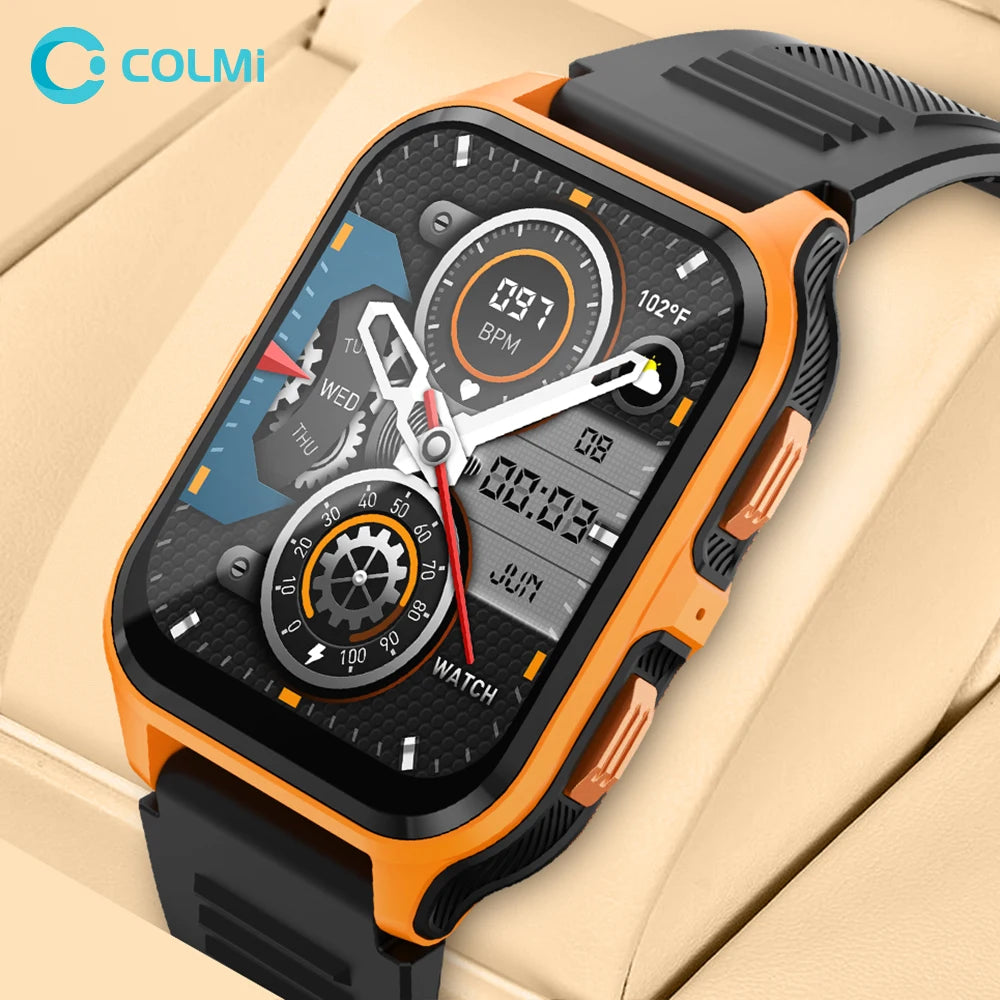 COLMI P73 Military Outdoor Smartwatch – 1.9" Display, Bluetooth Calling, 100+ Sport Modes, IP68 Waterproof