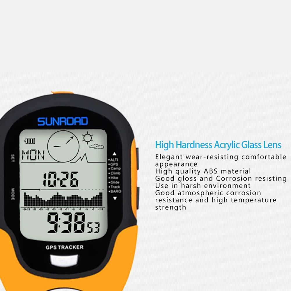 Portable Digital Altimeter, Barometer, Compass & GPS Navigation Receiver – FR510
